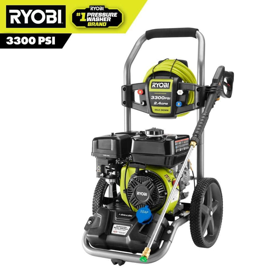 RYOBI 3300 PSI 2.4 GPM Cold Water Gas Pressure Washer with 212cc Engine NEW