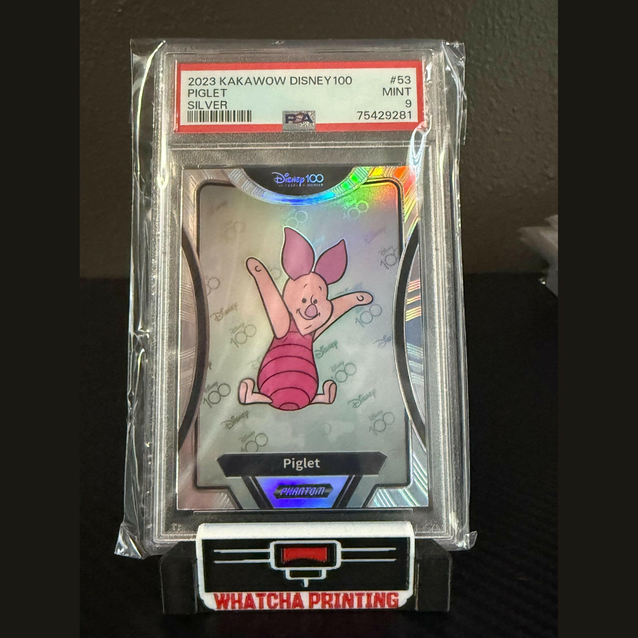 Piglet Silver PSA 9 MINT 2023 Kakawow Disney 100 Phantom #PD-l-53.