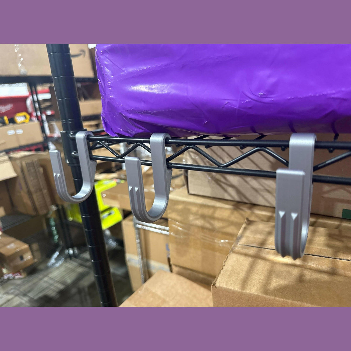 3D Printed Wire Rack Hooks/Hangers (5 pack).