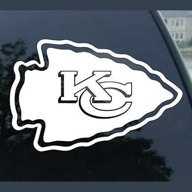 Kansas City Chiefs Logo Vinyl Decal Fan Gear NFL Car Window Sticker Cornhole