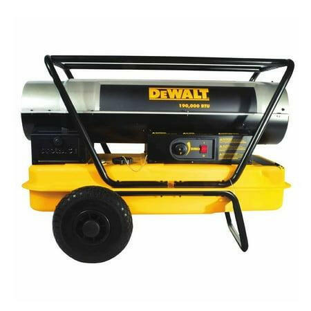 OB DEWALT Heavy Duty 190000 BTU Forced Air Kerosene Portable Work Job Site Heater LOT 4522.