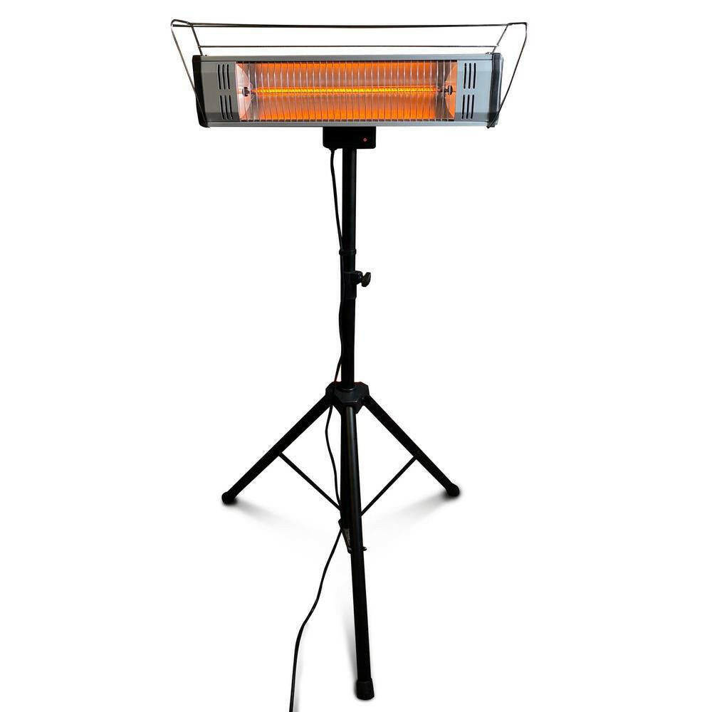 OB Heat Storm Tradesman 1,500-Watt Electric Outdoor Infrared Quartz Portable Space Heater with Tripod, Wall/Ceiling Mount and Remote LOT 4386.