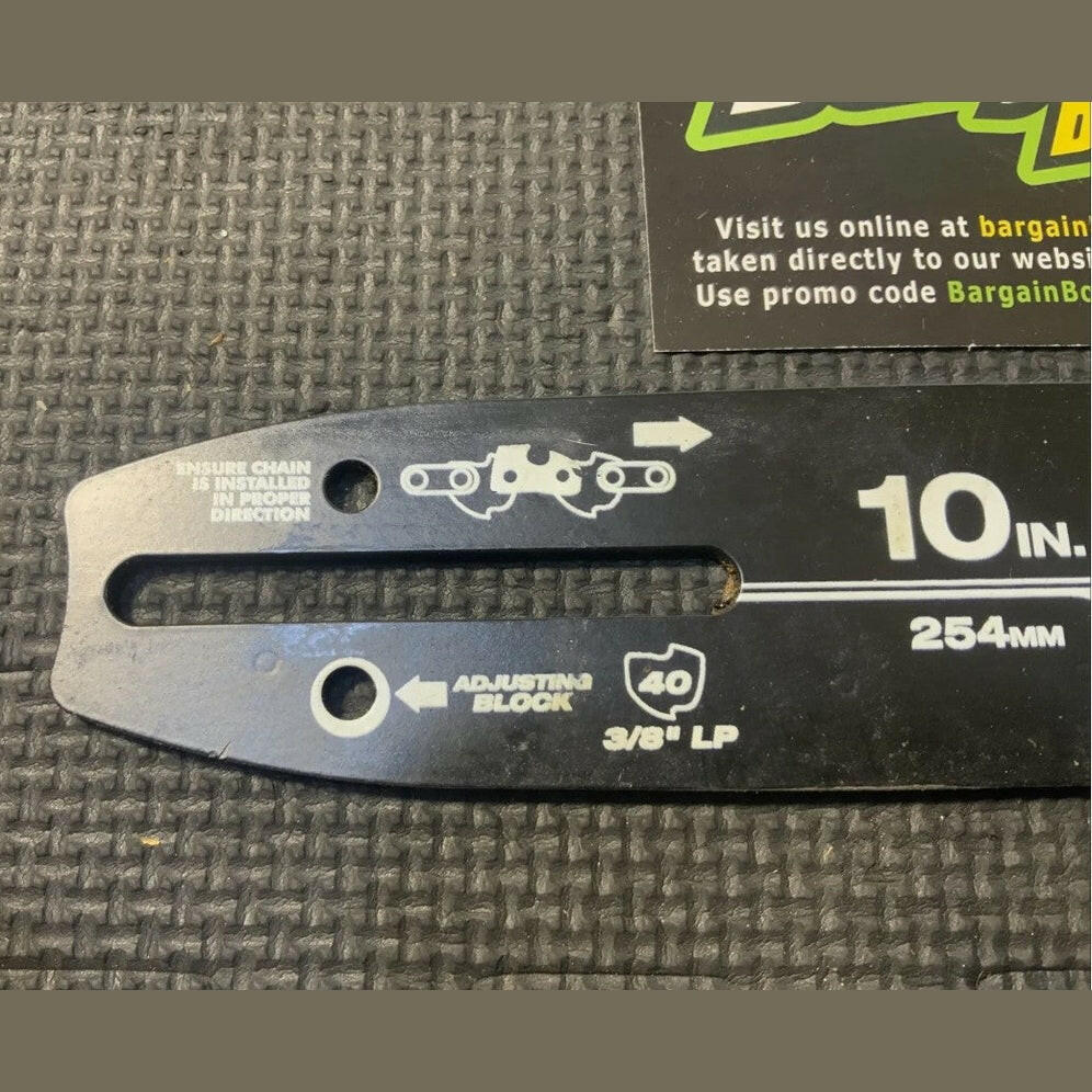 OB Ryobi Chainsaw P546 Bar ONLY 10 inch BAR OEM original 316668001  LOT 2266.