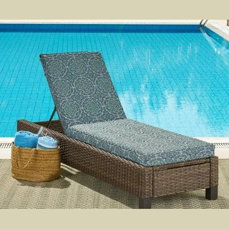 NEW Better Homes & Gardens 72" x 21" Premium Medallion Outdoor Chaise Lounge Cushion.