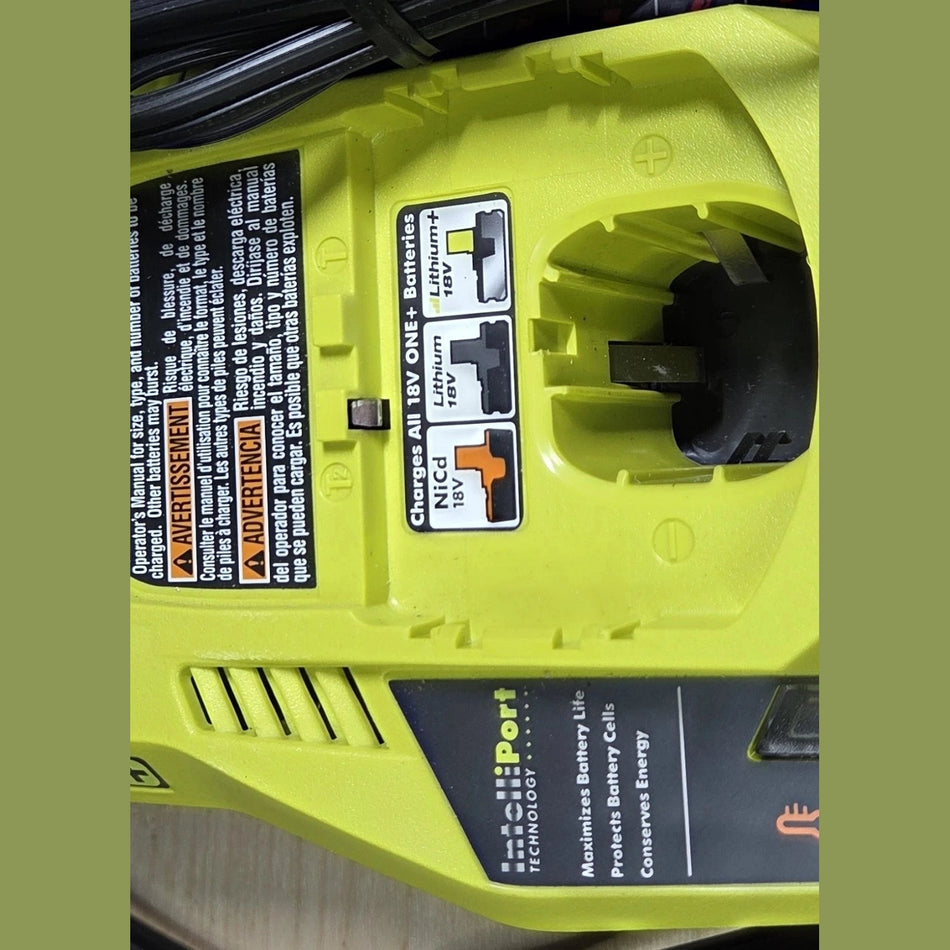 Ryobi P117 One+ 18V Lithium-Ion Ni-Cad Battery charger 30-Minute Fast Charger OPEN BOX