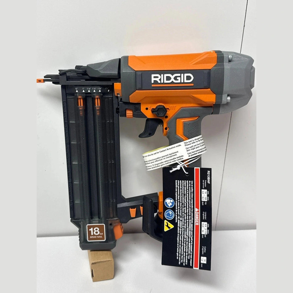 RIDGID Pneumatic 18-Gauge 2-1/8 in. Brad Nailer R213BNF3 TOOL ONLY BRAND NEW