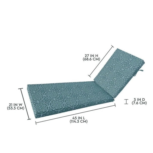NEW Better Homes & Gardens 72" x 21" Premium Medallion Outdoor Chaise Lounge Cushion.