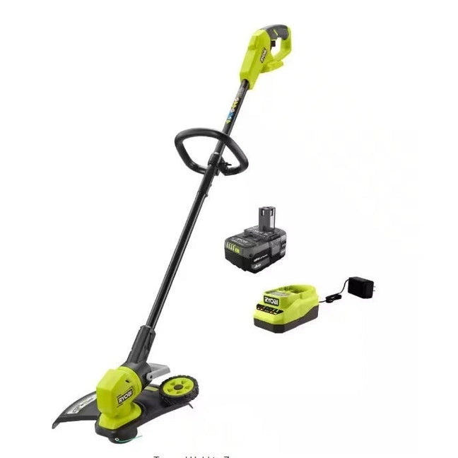 Ryobi P20180 ONE+ 18V 13" Battery String Trimmer/Edger w/4Ah Battery & Charger OPEN BOX