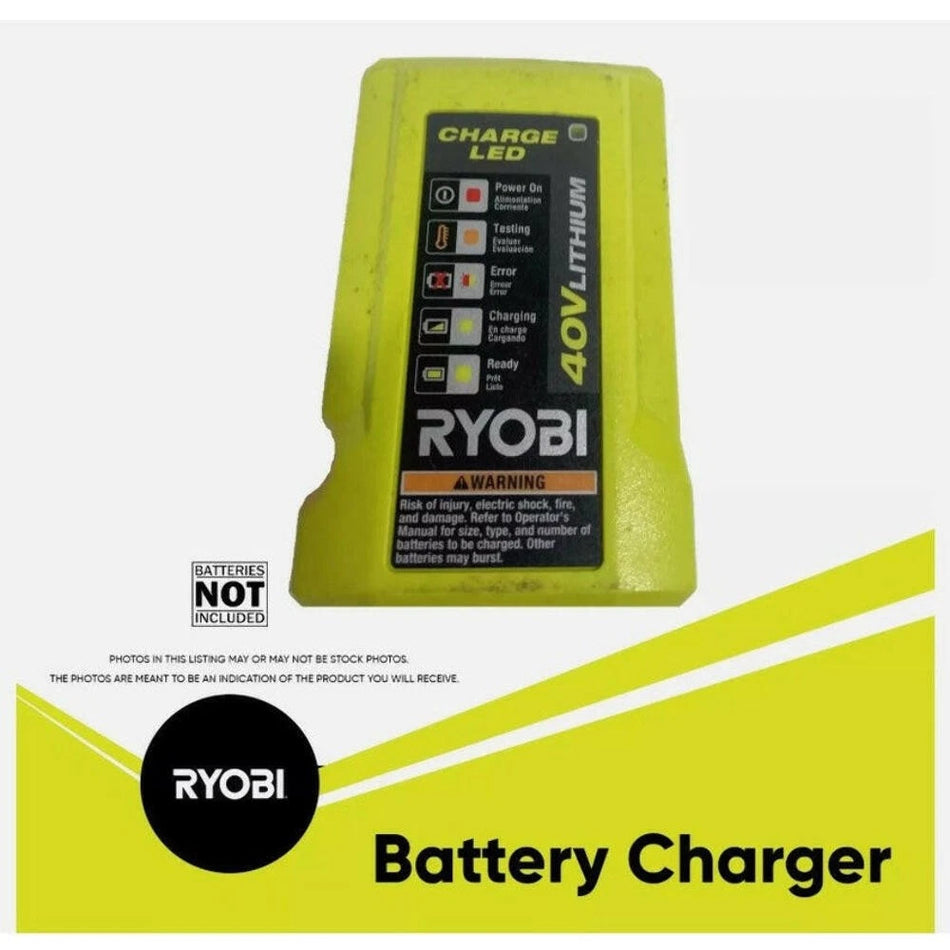 OPEN BOX NO CORD Ryobi 40V Battery Charger OP404VNM