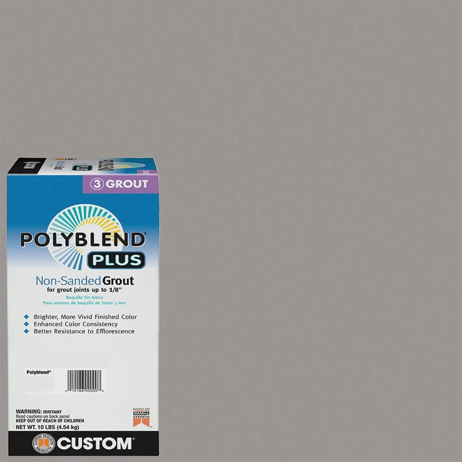 Custom Building Products PolyBlend PLUS 10 Lb. Delorean Gray Non-Sanded Tile.