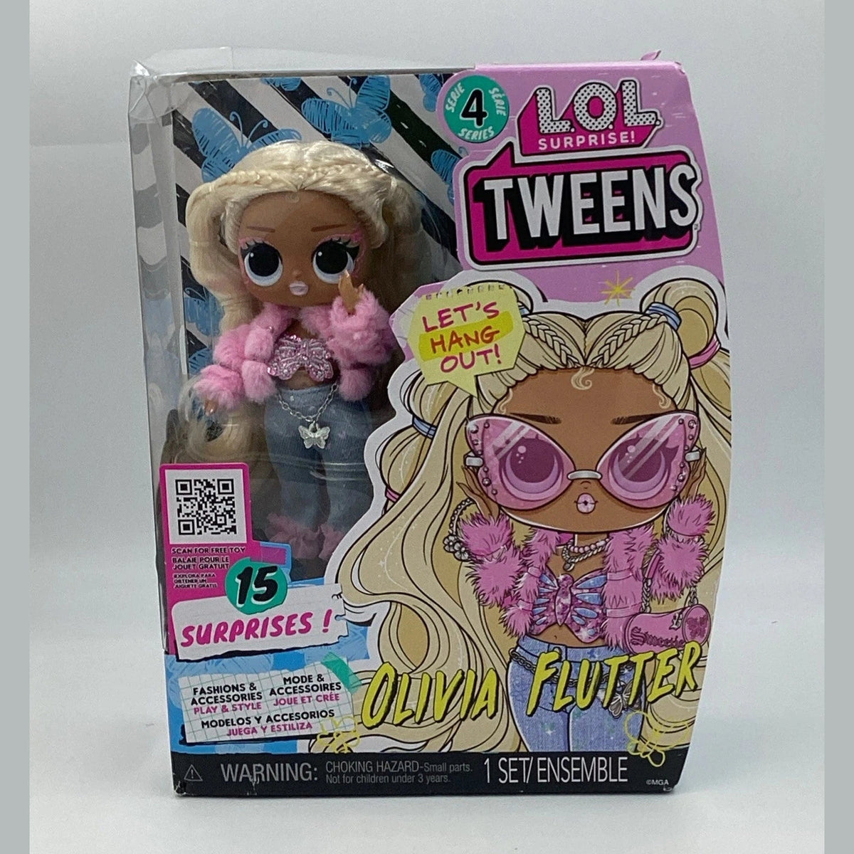 NEW LOL Surprise! Tweens Series 4 OLIVIA FLUTTER Fashion Doll with 15 Surprises.